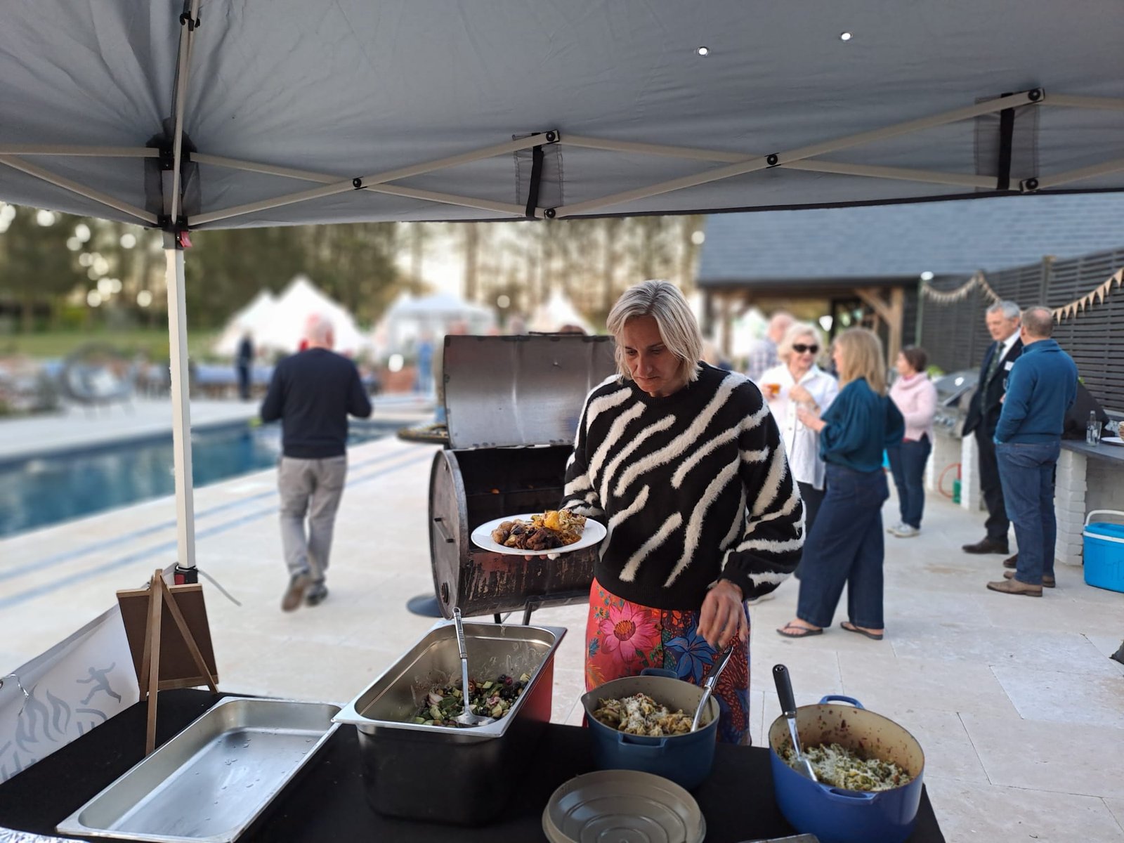 60th Garden Party catering by Grill Seekers