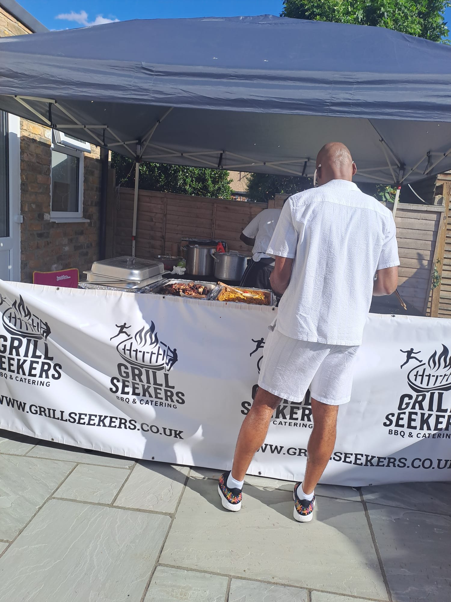 60th Garden Party catering by Grill Seekers